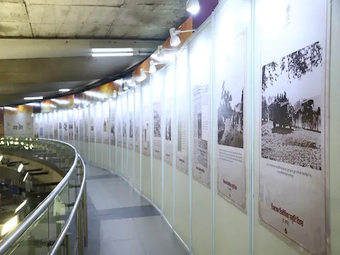 राजीव चौक मेट्रो स्‍टेशन पर प्रदर्शनी का हुआ उद्घाटन