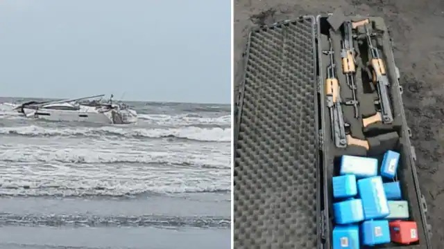 आतंकी टारगेट पर मुंबई? रायगढ़ समुद्री तट में हथियारों से लैस मिली नाव