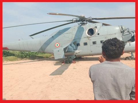 राजस्थान: हनुमानगढ़ में IAF के Mi-35 अटैक हेलीकॉप्टर की आपात लैंडिंग