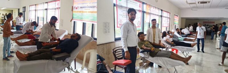 Gsvm मेडिकल कालेज में स्वतंत्रता दिवस के अवसर पर विभिन्न संस्थाओं ने लगाए ब्लड डोनेशन कैम्प