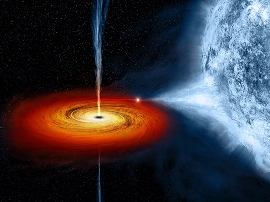 लीसेस्टर विश्वविद्यालय के खगोलविदों ने आकाशगंगा में एक तारे को स्पॉट किया जो धीरे-धीरे एक ब्लैक होल में समा गया