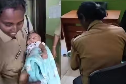 भूख से बिलख रहा था बच्चा, मां अस्पताल में लड़ रही थी जंग,छाती से सटा महिला पुलिस अफसर ने पिलाया दूध