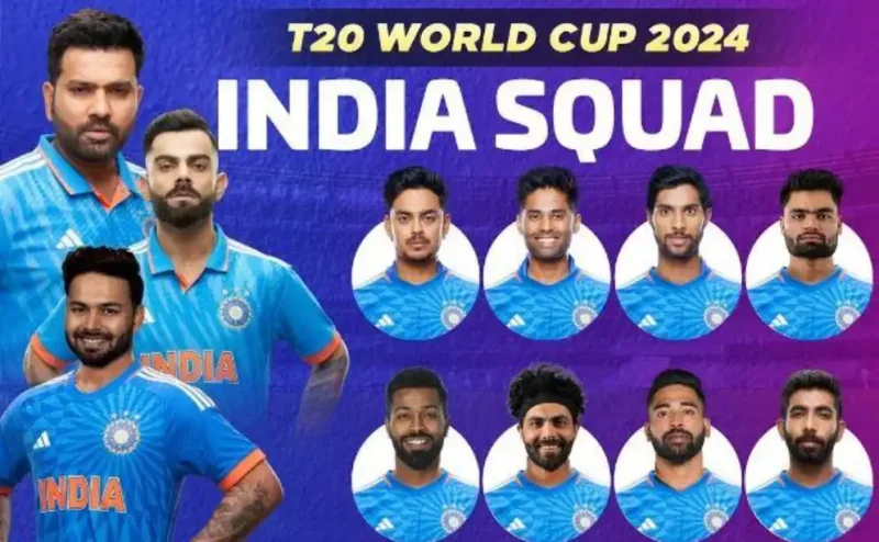 Indian Team World T20 ke liye : टी20 विश्व कप के लिए भारतीय टीम का एलान, रिंकू बाहर, पंत के साथ सैमसन होंगे दूसरे विकेटकीपर